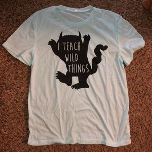 Light Blue Teacher Shirt